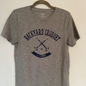 J Crew graphic grey t-shirt